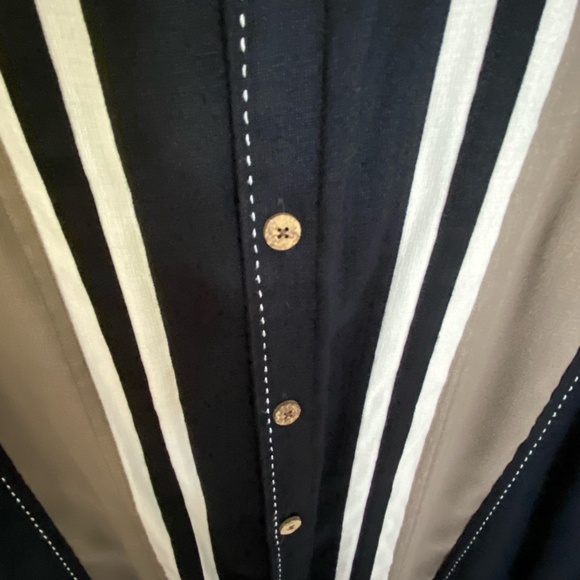 Island Shores Mens Island Wear Black Vacation Resort Bowling Shirt-Sz-L - Picture 4 of 15